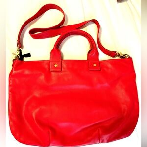 NWOT Clare V. Red Coral Messenger Bag Rare